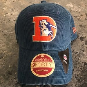 New Era Corduroy Broncos Hat